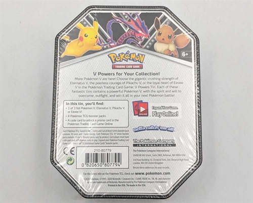 Pokemon TCG - Pokemon V Powers Tin - Eternatus V - Pokemon Tin (A-Grade) (ENG) (BMO*)